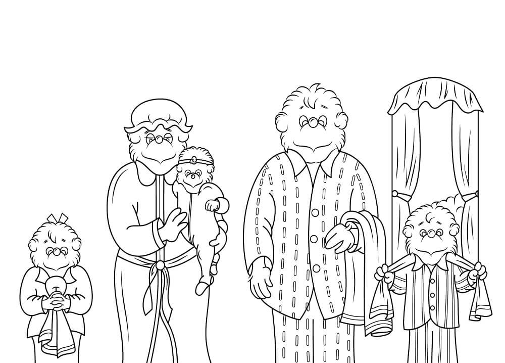 Dibujo de Osos Berenstain para Colorear