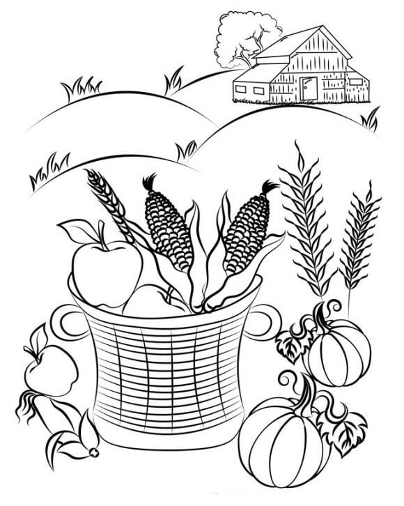 Dibujo de Buen otoño para Colorear