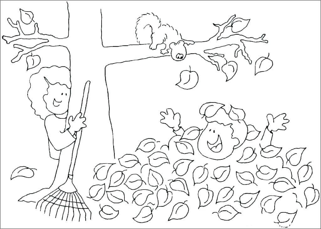Dibujo de Lindo otoño para Colorear