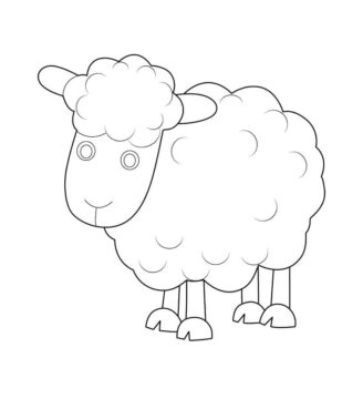 Dibujo de Ovejas Perfectas para Colorear