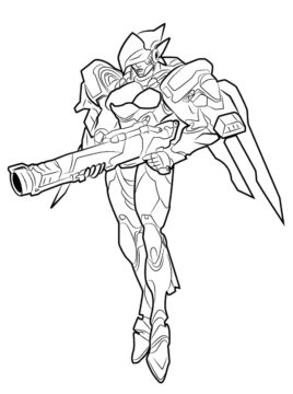 Dibujo de Pharah para Colorear