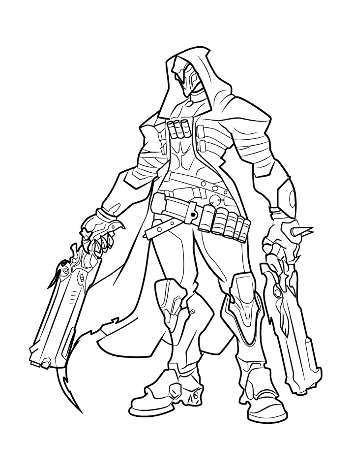 Dibujo de Segador Overwatch para Colorear