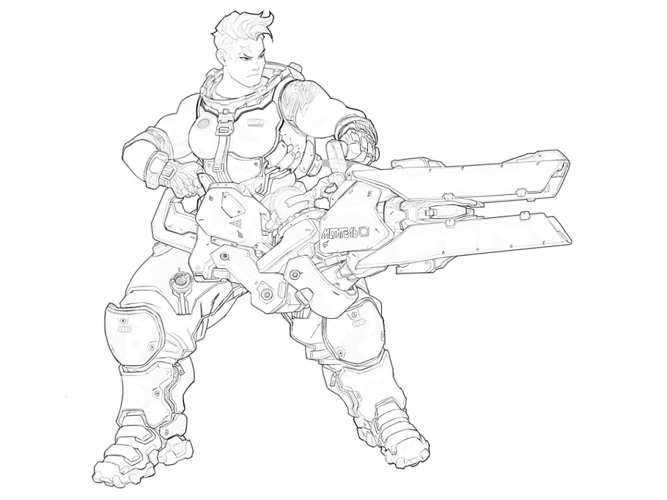 Dibujo de Zarya para Colorear