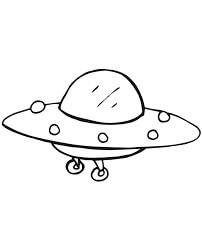 Dibujo de Chibi Ufo para Colorear