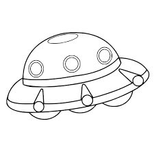 Dibujo de Ovni Genial para Colorear