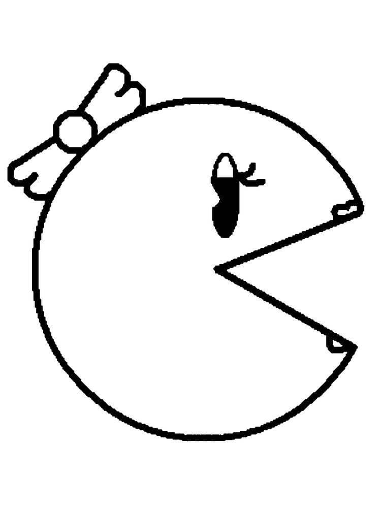 Dibujo de Chica Pacman para Colorear