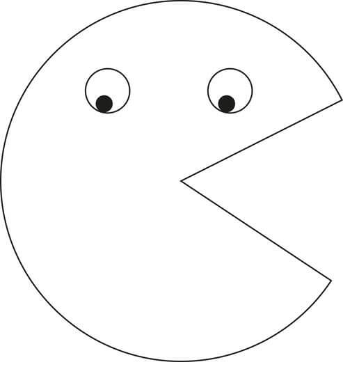 Dibujo de Gran Pacman para Colorear