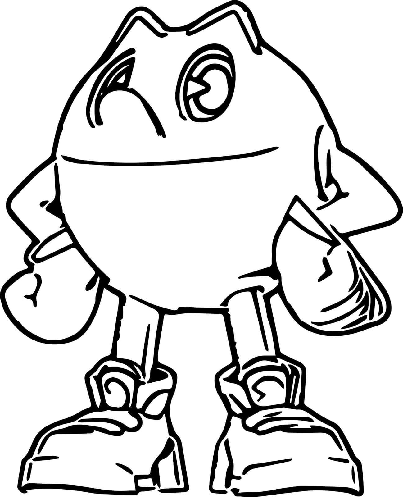 Dibujo de Pacman Fresco para Colorear