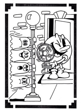 Dibujo de Pacman y Fantasma para Colorear