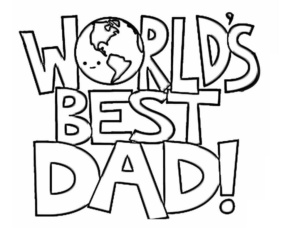 Dibujo de El Mejor Papa del Mundo 1 para Colorear