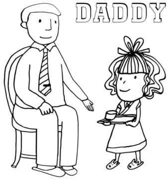 Dibujo de Papi para Colorear