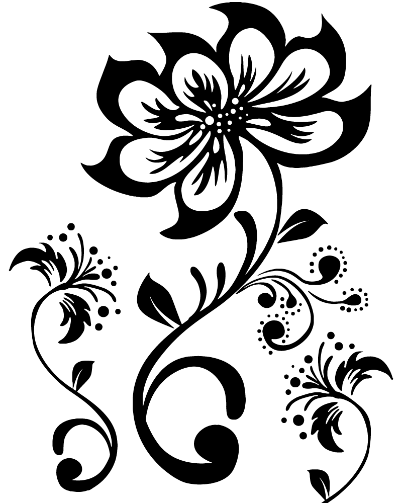 Dibujo de Abstract Floral Coloring Pages para Colorear