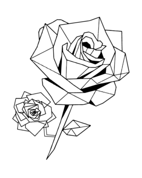 Dibujo de Geometric Floral Coloring Pages para Colorear