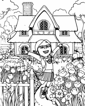 Dibujo de Despicable Me 4 Margo Coloring Pages para Colorear