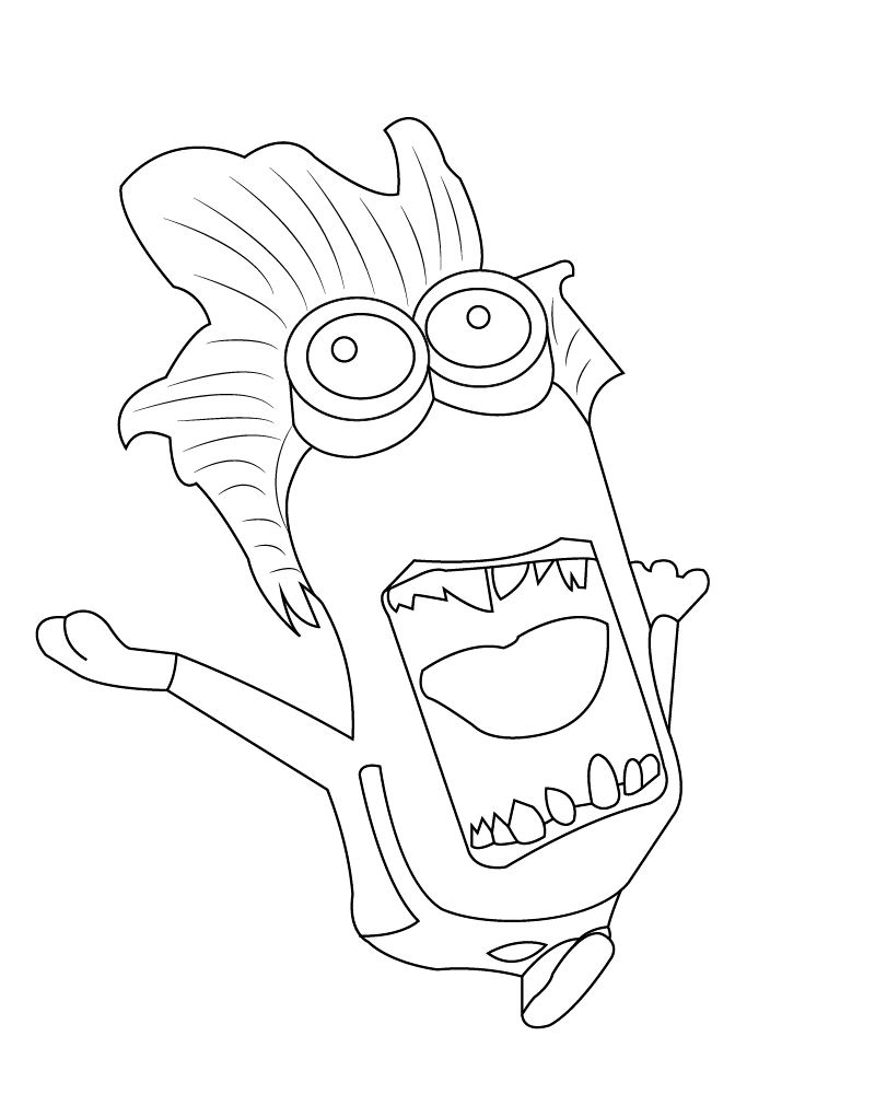 Dibujo de Despicable Me 4 Secret Lair Coloring Pages para Colorear