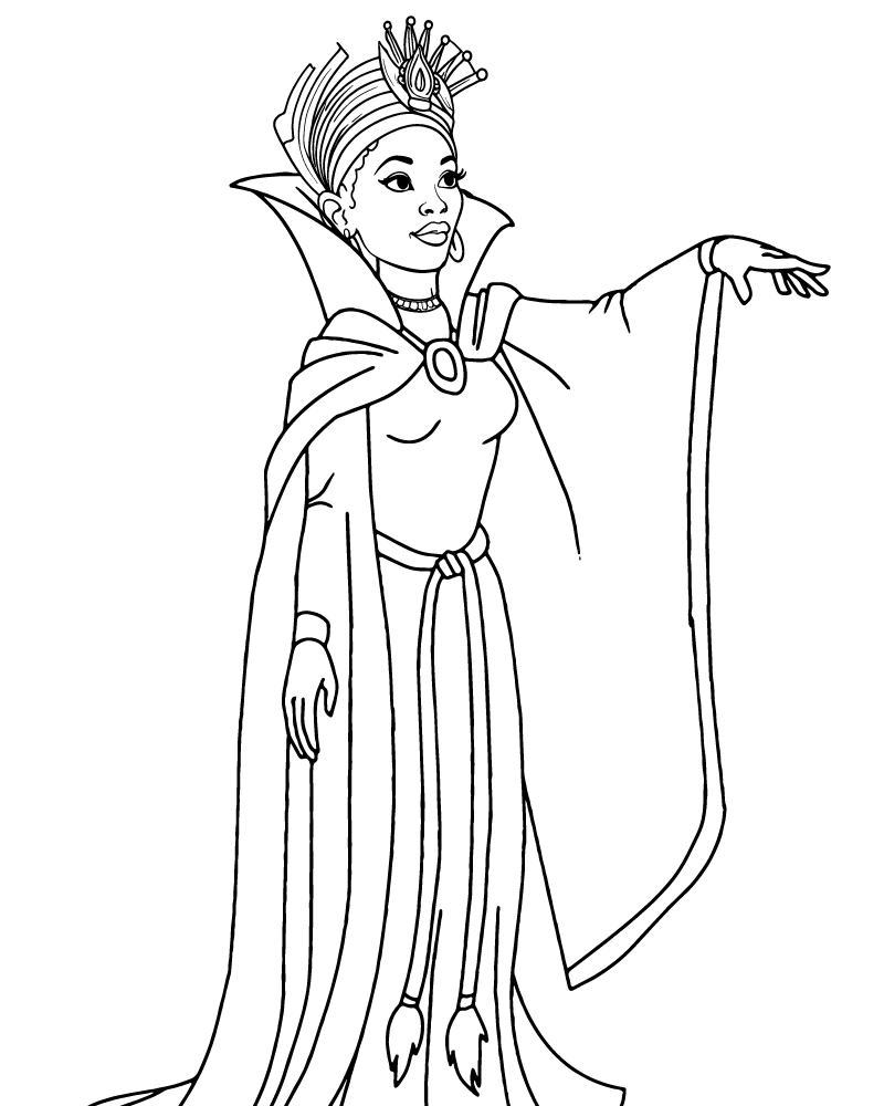 Dibujo de African American Princess Coloring Pages para Colorear