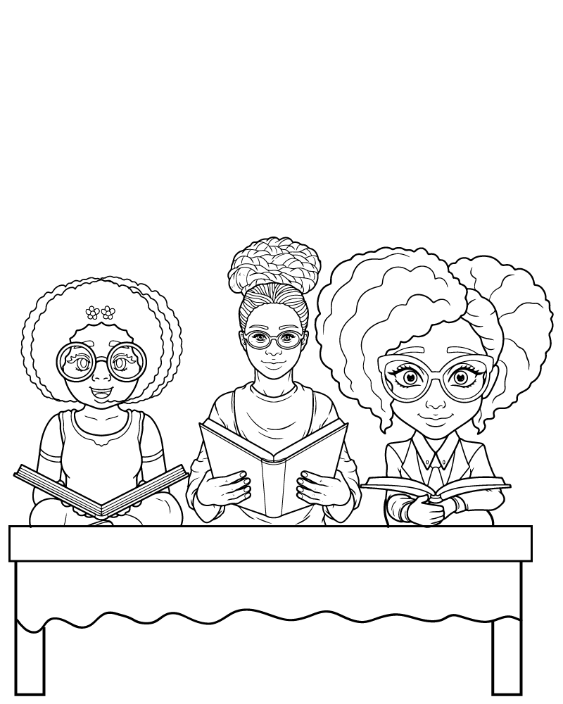 Dibujo de Black Girl Empowerment Coloring Pages para Colorear