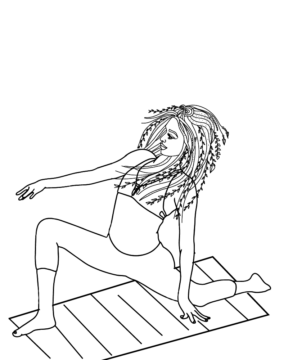 Dibujo de Black Girl Yoga Coloring Pages para Colorear