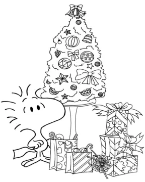 Dibujo de Imgi 17 Woodstock Holiday Coloring Pages para Colorear