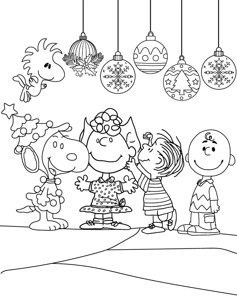 Dibujo de Imgi 5 Peanuts Holiday Coloring Sheet para Colorear