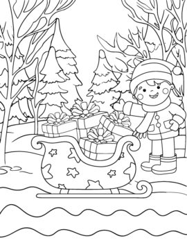 Dibujo de Winter Wonderland Coloring Page 11 1png para Colorear