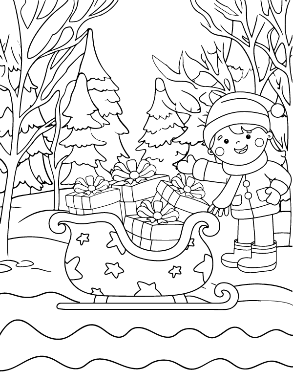 Dibujo de Winter Wonderland Coloring Page 11 1png para Colorear