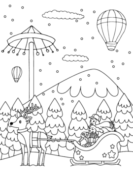 Dibujo de Winter Wonderland Coloring Page 14 1png para Colorear