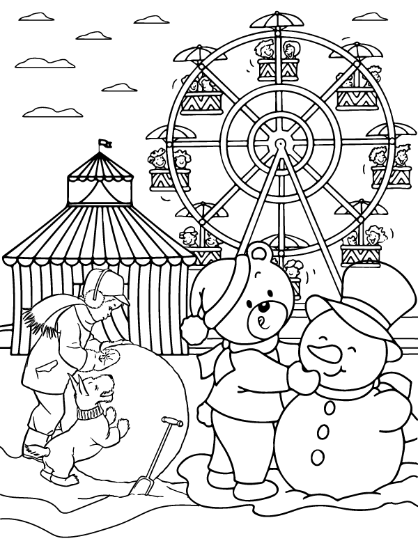 Dibujo de Winter Wonderland Coloring Page 5 1png para Colorear