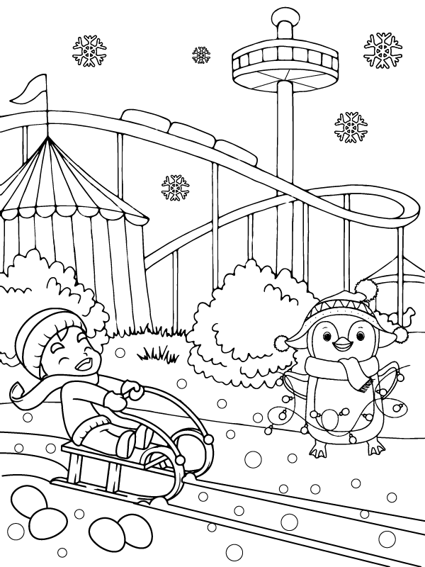 Dibujo de Winter Wonderland Coloring Page 7 1png para Colorear