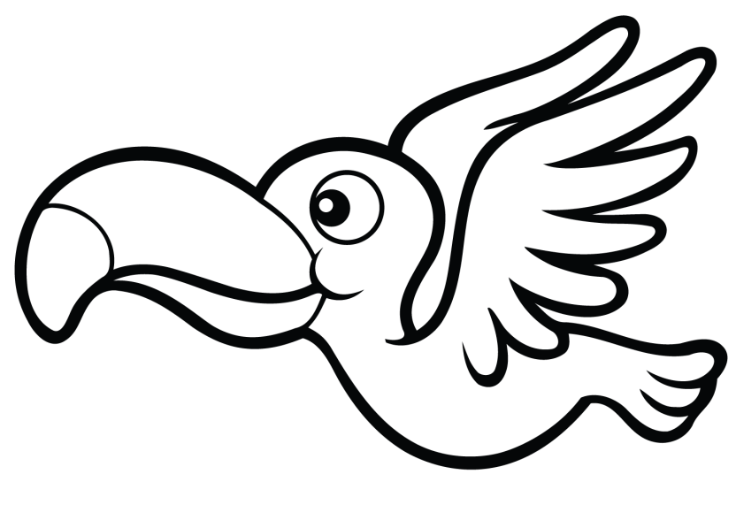 Dibujo de Un Tucan para Colorear