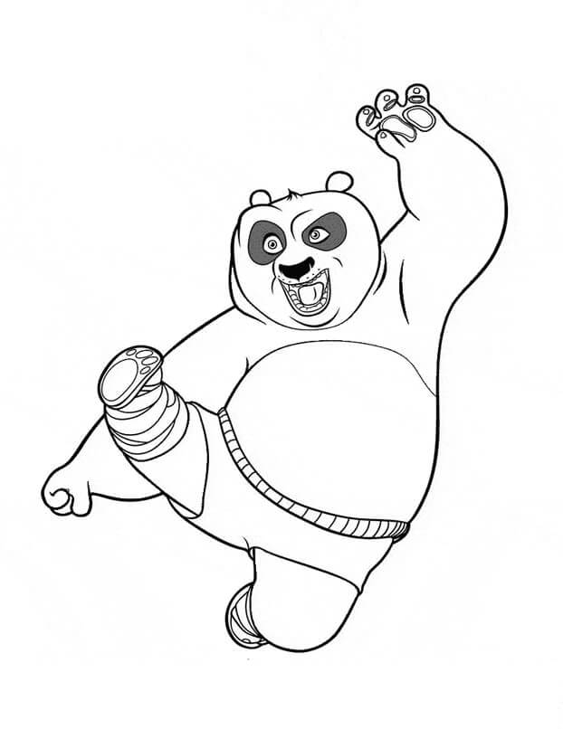 Dibujo de Kungfu Panda para Colorear