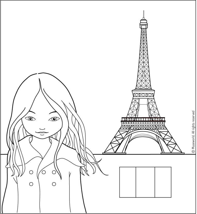 Dibujo de Jeanne de Paris para Colorear