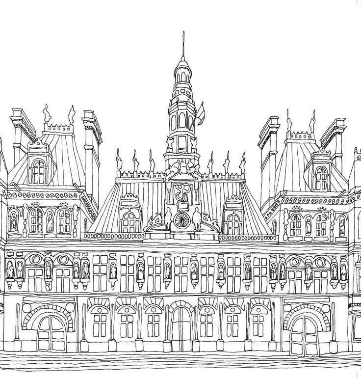 Dibujo de Paris Archives para Colorear