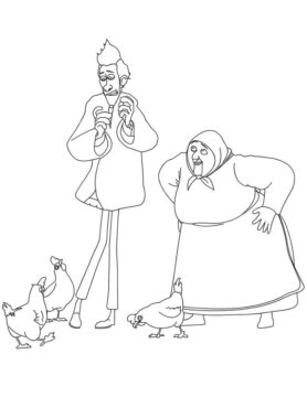 Dibujo de Un Monstruo en Paris para Colorear