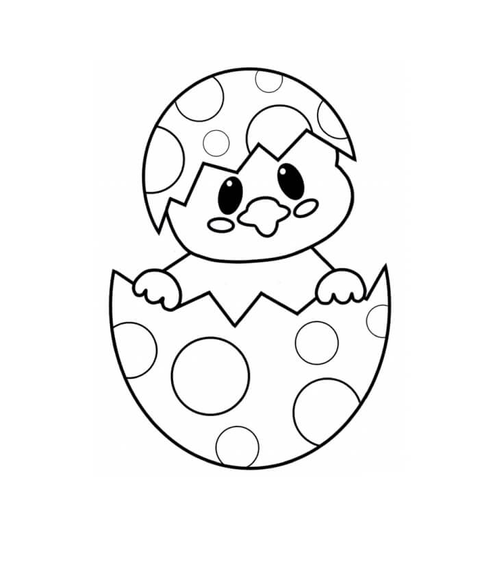 Dibujo de Easter Duck para Colorear