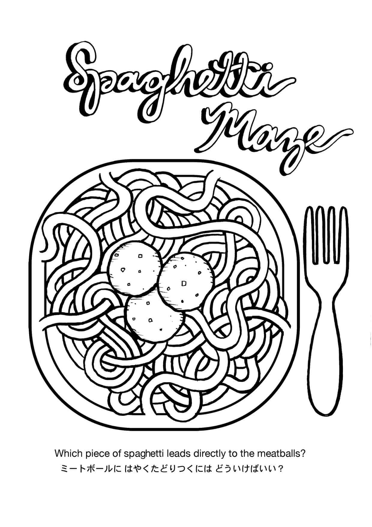 Dibujo de Mago Espagueti para Colorear