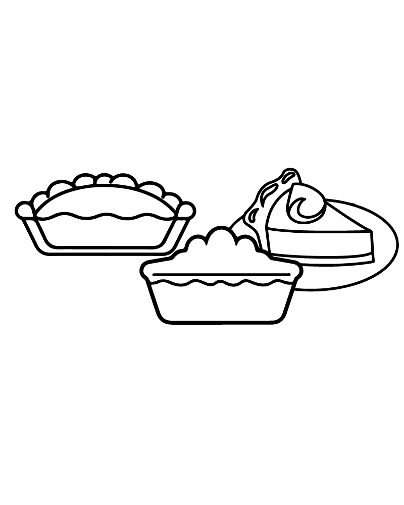 Dibujo de Autumn Pie Coloring Page para Colorear
