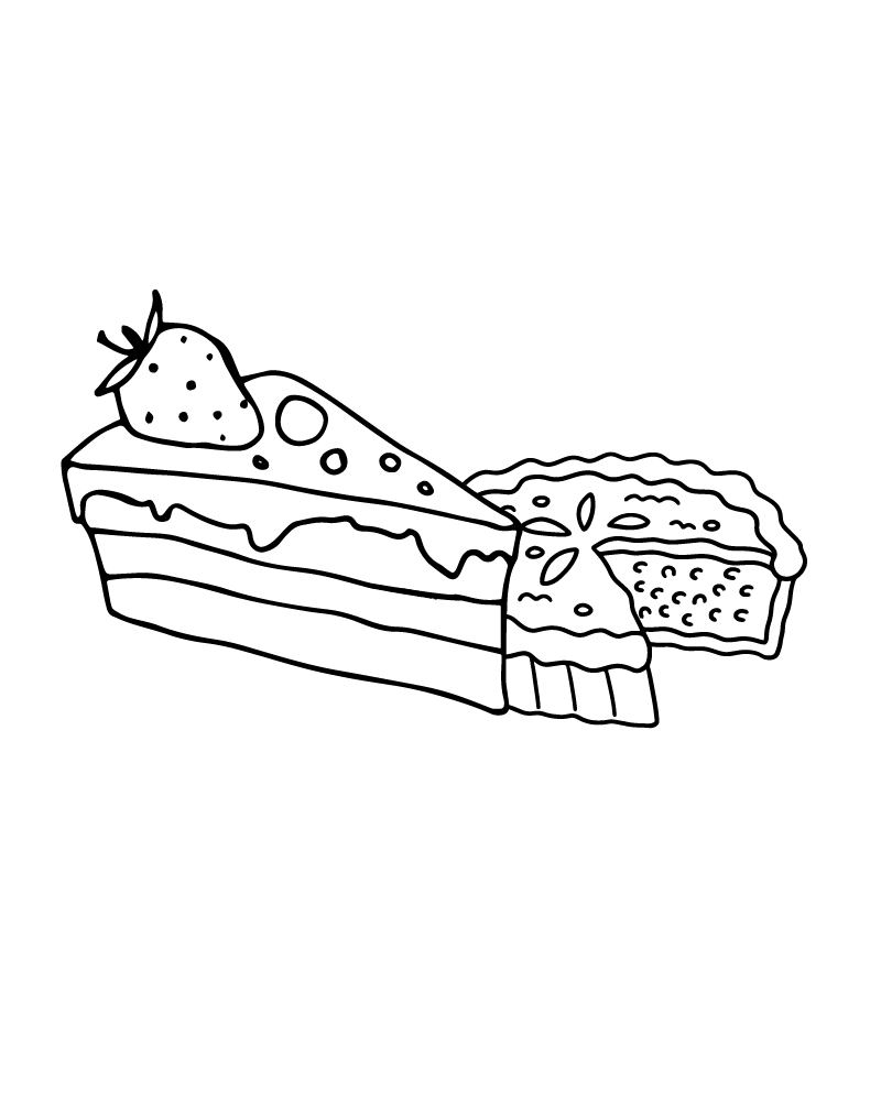 Dibujo de Pumpkin Pie Art For Kids para Colorear