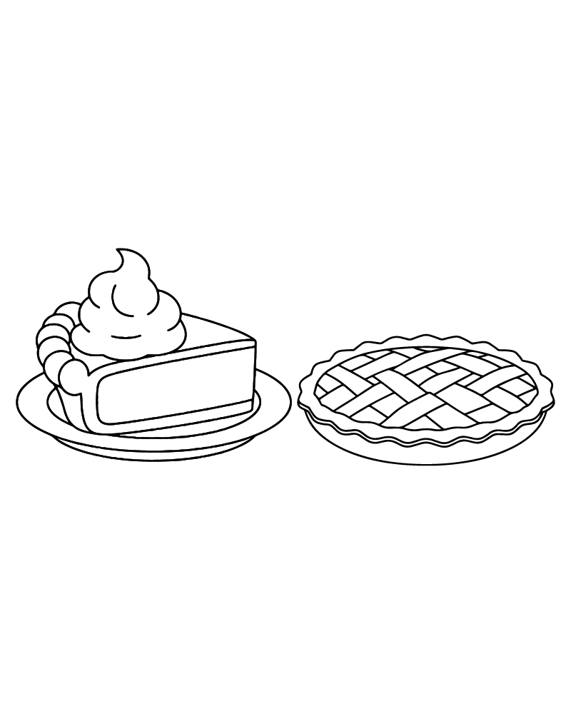 Dibujo de Pumpkin Pie Fun For Children Coloring Page para Colorear