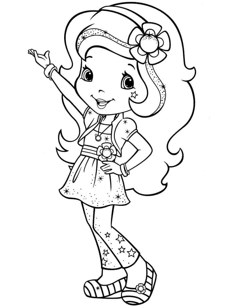 Dibujo de Flor de Naranja para Colorear