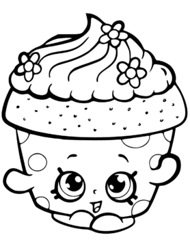 Dibujo de Magdalena Shopkin para Colorear