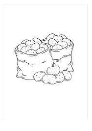 Dibujo de Patata Aperitivo para Colorear