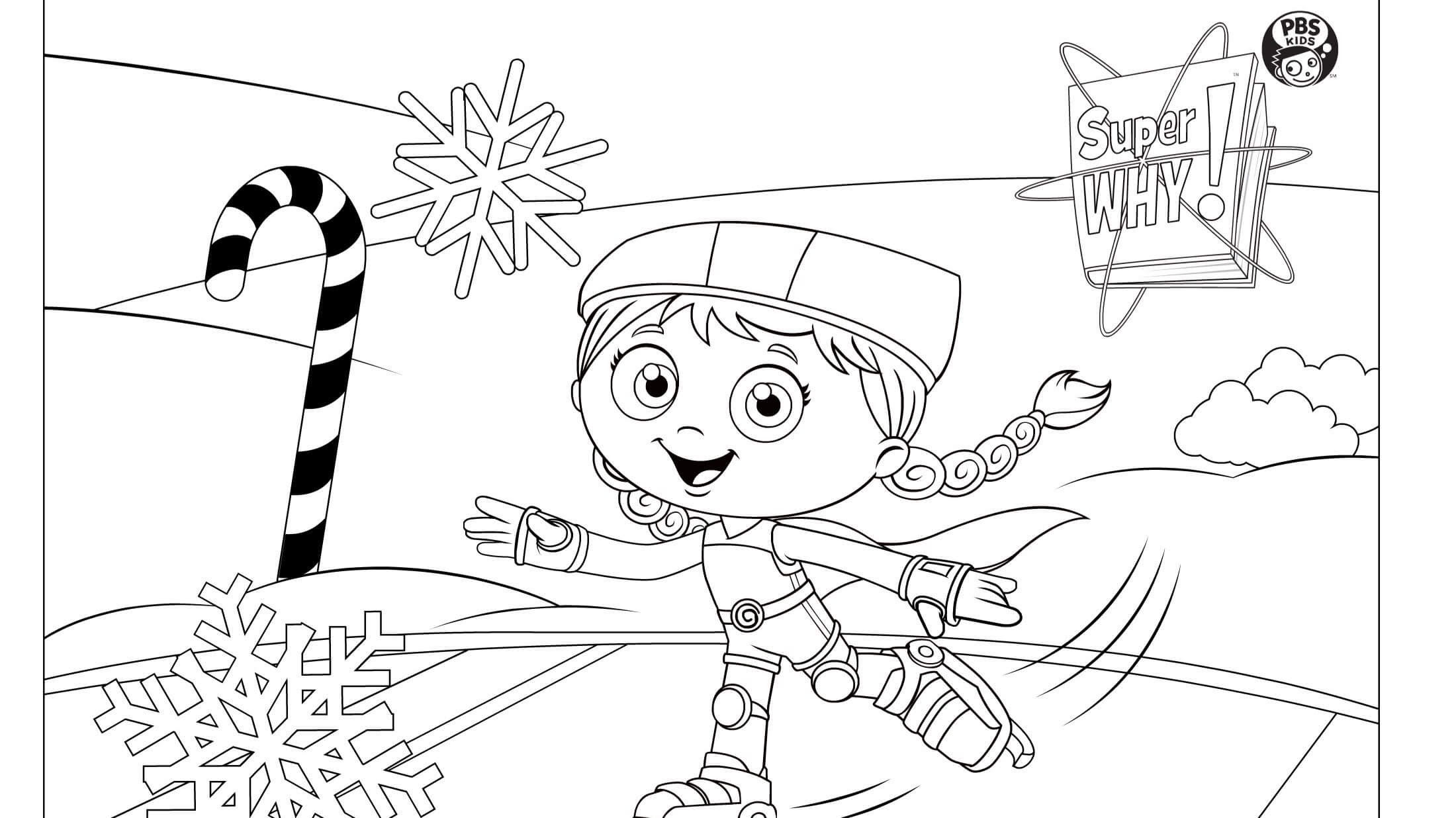 Dibujo de Patinaje Sobre Hielo Rojo Maravilla para Colorear