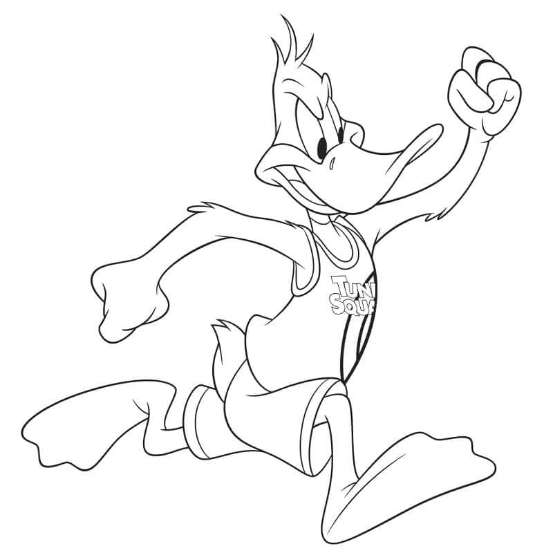 Dibujo de Pato Lucas Corriendo para Colorear