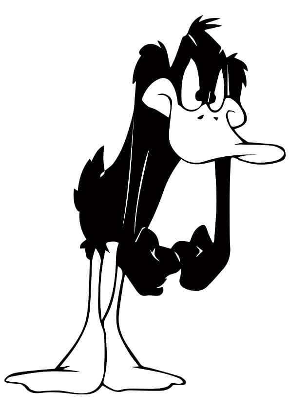Dibujo de Pato Lucas Enojado para Colorear