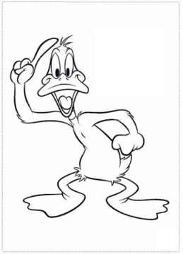 Dibujo de Pato Lucas Lindo para Colorear