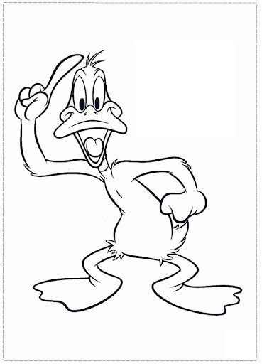 Dibujo de Pato Lucas Lindo para Colorear