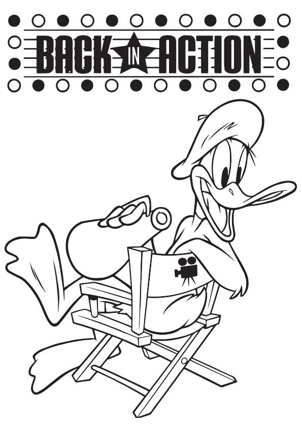 Dibujo de El Regreso del Pato Lucas para Colorear