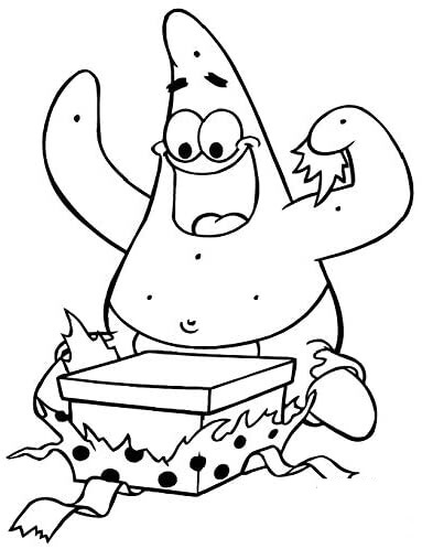 Dibujo de Unbox de Patrick Star para Colorear