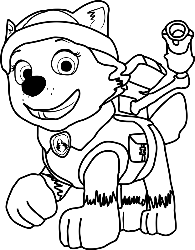 Dibujo de Contento Everest para Colorear